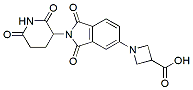 Molecular structure of the compound: 1-(2-(2,6-dioxopiperidin-3-yl)-1,3-dioxoisoindolin-5-yl)azetidine-3-carboxylic acid
