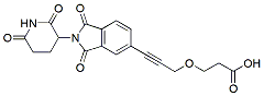 Molecular structure of the compound: Thalidomide-Propargyne-PEG1-COOH