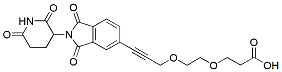 Molecular structure of the compound: Thalidomide-propargyne-PEG2-COOH