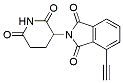 Molecular structure of the compound: 2-(2,6-dioxopiperidin-3-yl)-4-ethynylisoindoline-1,3-dione