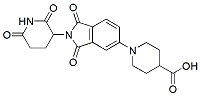 Molecular structure of the compound: 1-(2-(2,6-dioxopiperidin-3-yl)-1,3-dioxoisoindolin-5-yl)piperidine-4-carboxylic acid