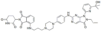 Molecular structure of the compound: Pomalidomide-C3-adavosertib