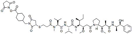 Molecular structure of the compound: MMAE-SMCC