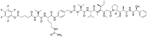 Molecular structure of the compound: PC5-VC-PAB-MMAE