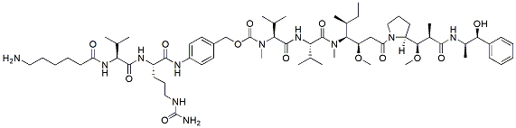 Molecular structure of the compound: Aminocaproyl-Val-Cit-PABC-MMAE