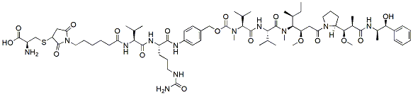 Molecular structure of the compound: Cys-MC-VC-PAB-MMAE