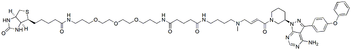 Molecular structure of the compound: Ibrutinib-biotin