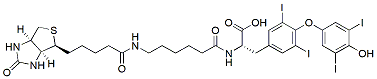 Molecular structure of the compound: Biotin-hexanamide-(L-Thyroxine)