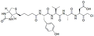Molecular structure of the compound: Biotinyl-YVAD-CMK