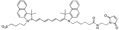 Molecular structure of the compound: ICG maleimide