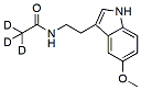 Molecular structure of the compound: Melatonin-d3