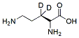 Molecular structure of the compound: L-Ornithine-d2