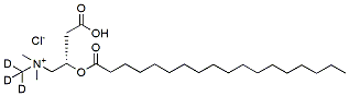 Molecular structure of the compound: Octadecanoyl-L-carnitine-d3