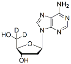 Molecular structure of the compound: 2-Deoxyadenosine-d2