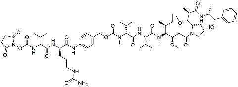 Molecular structure of the compound: SuO-Val-Cit-PAB-MMAE