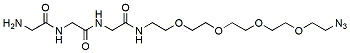 Molecular structure of the compound: Gly-Gly-Gly-PEG4-azide