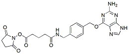 Molecular structure of the compound: NHS ester-conjugated benzylguanine