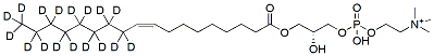 Molecular structure of the compound: LPC(18:1-d17) (250&micro;g/ml solution in ethanol)