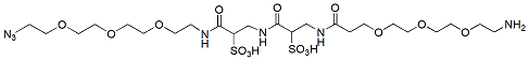 Molecular structure of the compound: Azido-PEG3-Di-Sulfo-PEG3-amine