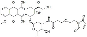 Molecular structure of the compound: Doxorubicin-PEG1-maleimide