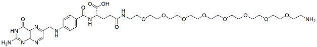 Molecular structure of the compound: Folate-PEG8-amine