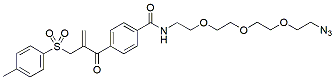 Molecular structure of the compound: sulfone-PEG3-azide