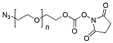 Molecular structure of the compound: Azido-PEG-NHS ester, MW 10,000