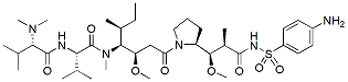 Molecular structure of the compound: Aminobenzenesulfonic auristatin E, TFA salt