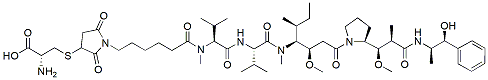 Molecular structure of the compound: Cys-MC-MMAE