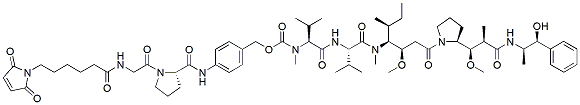 Molecular structure of the compound: Mc-Pro-PAB-MMAE