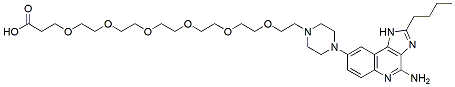 Molecular structure of the compound: TLR7/8 agonist 4 hydroxy-PEG6-acid, HCl salt