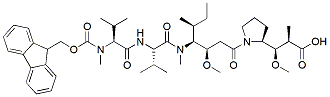 Molecular structure of the compound: Fmoc-NMe-Val-Val-Dil-Dap-OH