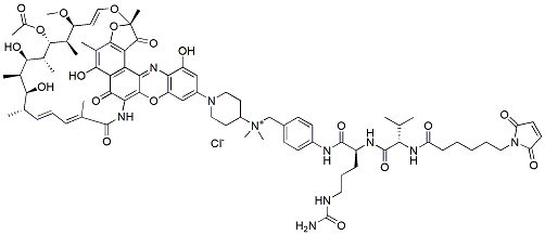 Molecular structure of the compound: MC-Val-Cit-PAB-dimethylDNA31