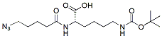 Molecular structure of the compound: Azido-PEG2-Lys(Boc)