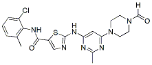 Molecular structure of the compound: Dasatinib carbaldehyde