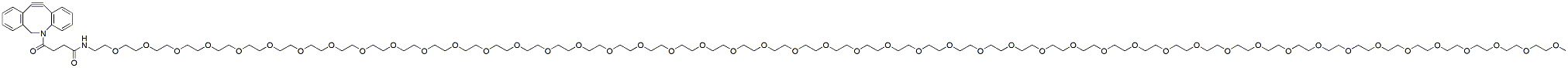 Molecular structure of the compound: m-PEG48-DBCO