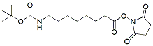 Molecular structure of the compound: Boc-8-aminooctanoic NHS ester