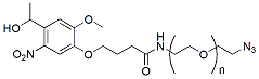 Molecular structure of the compound: PC Azido-PEG-OH, MW 2,000