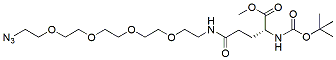 Molecular structure of the compound: methyl ester-(N-Boc)-L-glutamate-PEG4-Azide