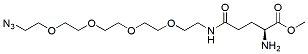 Molecular structure of the compound: methyl ester-L-glutamate-PEG4-Azide, TFA salt