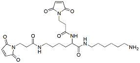 Molecular structure of the compound: Bis-Malemide amine, TFA salt