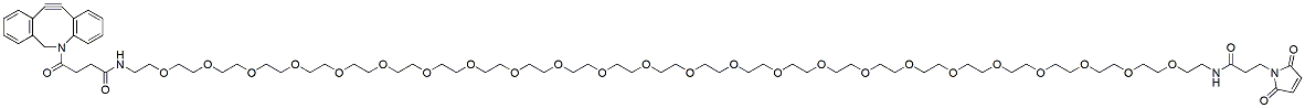 Molecular structure of the compound: DBCO-PEG24-amido-Maleimide