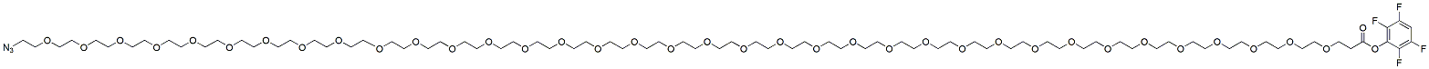 Molecular structure of the compound: Azido-PEG36-TFP Ester