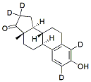 Molecular structure of the compound: Estrone-d4
