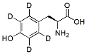 Molecular structure of the compound: L-Tyrosine-d4