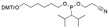 Molecular structure of the compound: C6 Spacer phosphoramidite (an oil)