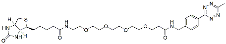 Molecular structure of the compound: Biotin-PEG4-tetrazine