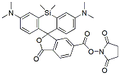 Molecular structure of the compound: SiR 650 NHS ester