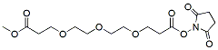 Molecular structure of the compound: NHS ester-PEG3-methyl ester