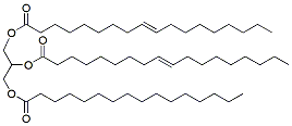 Molecular structure of the compound: 1,2-Dielaidoyl-3-Palmitoyl-rac-glycerol